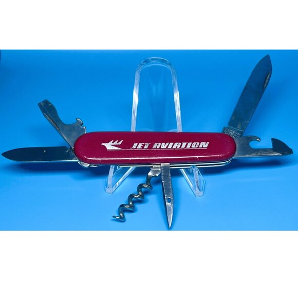 Rare Vintage JET AVIATION General Dynamics Original Logo Victorinox Swiss Knife - Picture 1 of 4